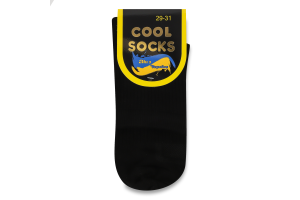Шкарпетки чоловічі чорні р.29-31 17392 Кул сокс