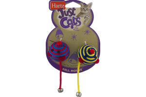 Hartz Just For Cats Cat Toy Bell Mouse - 2 CT