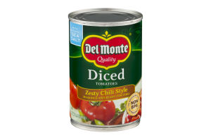 Del Monte Diced Tomatos Zesty Chili Style
