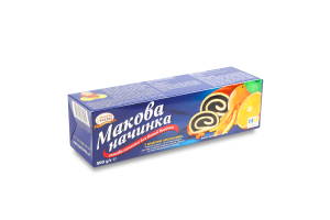 Начинка маковая пастеризованная с цедрой апельсина SantaVita Bakers к/у 500г