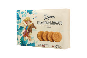 Печенье затяжное со вкусом топленого молока Napoleon Grona м/у 290г