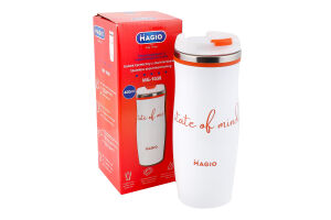 Термокружка 400мл біла н/ж сталь подвійні стінки Меджіо