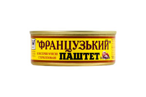 Паштет з грибами стерилізований Французький Онисс з/б 100г