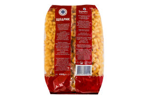 Вироби макаронні трубчасті група В клас екстра Ріжки кручені Щедрик м/у 1кг