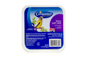 Companion Suet Cake for Wild Birds Berry