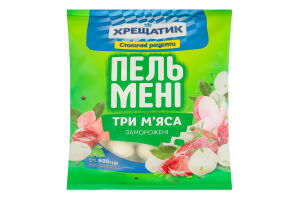 Пельмени замороженные Три мяса Хрещатик м/у 800г
