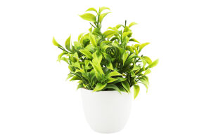 Рослини штучні зелені у горщику 18*12см в асортименті
