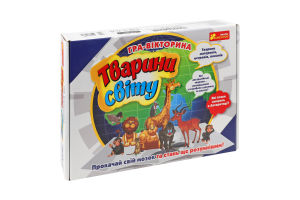 Гра настільна Тварини свiту Ранок