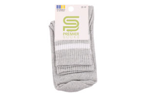 Шкарпетки Premier socks Економ вис мал сірі р20-22