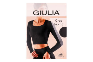 Футболка жіноча Giulia Crop top Rib black