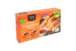 Стиксы хрустящие Моцарелла 0.35кг + ягодные соусы 2x0.05кг I Love Chef к/у 0.45кг