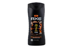 Гель для душу та шампунь 3в1 Dark temptation Axe 400мл