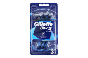 Бритви одноразові Plus comfort Blue 3 Gillette 3шт