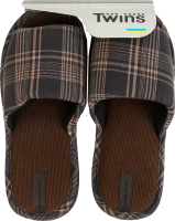 Тапочки домашние мужские клетка Twins Home Style №14323 40-45