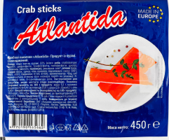 Палички крабові Atlantida охол в/у 450г