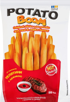 Сніданки сухізі смаком картоплі з телятиною та аджикою Палички оригінальні Potato boom м/у 50г