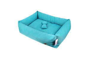 Лежак д/собак Патрік №2 бірюзовий прямокутний 50*70*20см Матис
