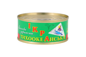 Икра лососевая зернистая Тихоокеанська ж/б 100г