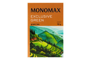 Чай зеленый байховый китайский листовой Exclusive Monomax в/с к/у 90г