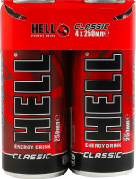 Напій енергетичний безалкогольний газований кофеїновмісний зі смаком тутті-фрутті Classic Hell к/у 4х250мл