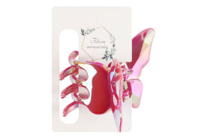 Краб для волосся кольоровий Метелик ТОВ Южпромгруп 1шт в асорт