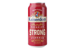 Пиво 0.5л 8.2% світле фільтроване пастеризоване Starkbier Strong beer Bavarian Kaiserdom з/б