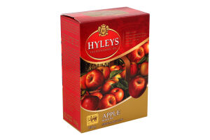 Чай черный цейлонский байховый цельнолистовой с добавлением растительного сырья Яблоко Hyleys к/у 100г