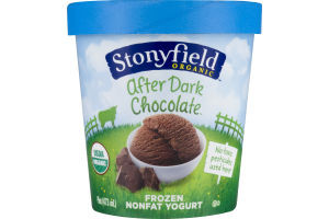 Stonyfield Organic Frozen Nonfat Yogurt After Dark Chocolate