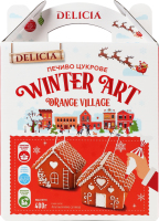 Печиво цукрове з ароматом апельсина Апельсинове селище Delicia к/у 400г