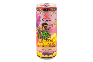 Пиво Mister Durbecalo світле нефільтроване 8,5% 0,33л ж/б Volynski Browar