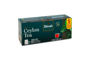 Чай черный цейлонский байховый мелкий Premium Dilmah в/с к/у 25шт