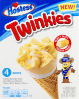 Hostess Twinkies Frozen Dairy Dessert Cones - 4 CT