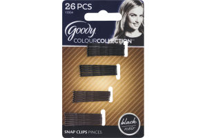 Goody ColourCollection Snap Clips Black - 26 CT