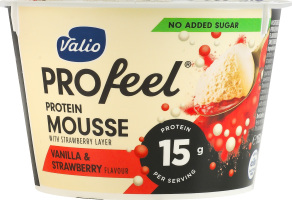 Мус протеїновий без лактози Ваніль та полуниця Valio PROfeel ст 150г