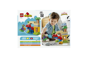 Конструктор для дітей від 2років №10463 Dinosaur Spidey-Rex vs Green Goblin Duplo Lego 25ел
