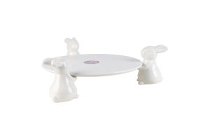 Тарілка Три зайці керамічна в асортименті 986413