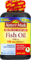 Nature Made Fish Oil 1200mg Dietary Supplement Liquid Softgels - 120 CT