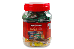 Напиток кофейный растворимый 4 аромата 3в1 Mix ассорти MacCoffee п/б 48х18г