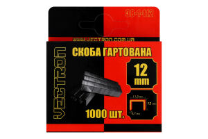 Скоби професійні тип J 12мм 1000шт Вектрон