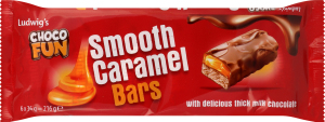 Набір батончиків Choco Fun Smooth Caramel мол шок