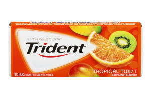Trident Sugar Free Gum Tropical Twist - 18 CT