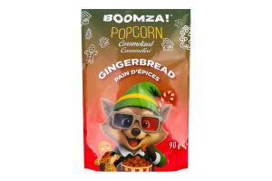 Попкорн з смаком імбирного печива карамелізований 90г Boomza!