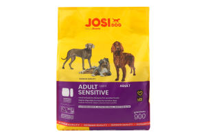 Корм сухой полнорационный для взрослых собак Sensitive Adult JosiDog м/у 900г