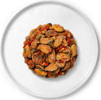 Мидии в остром соусе