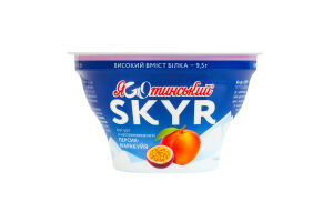 Йогурт 1.8% высокое содержание белка с фруктовым наполнителем Персик-маракуйя Skyr Яготинский ст 140г