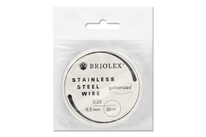Дріт д/рукод Briolex сталев 0,3мм B33-чорний 30м