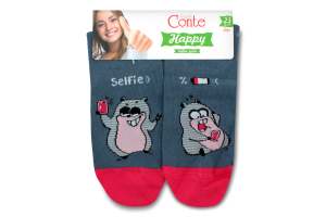 CONTE Шкарпетки жіночі Happy 17С-21СП р.23 124 джинс