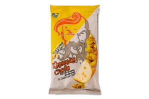 Арахис в хрустящей оболочке жареный соленый со вкусом сыра Козацька слава м/у 55г