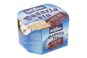 Сыр 70% мягкий с белой и голубой плесенью Bavaria blu Bergader к/у 150г