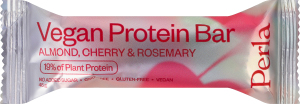 Батончик протеїновий з мигдалем, вишнею та розмарином у білій глазурі Vegan protein bar Perla Helsa м/у 45г